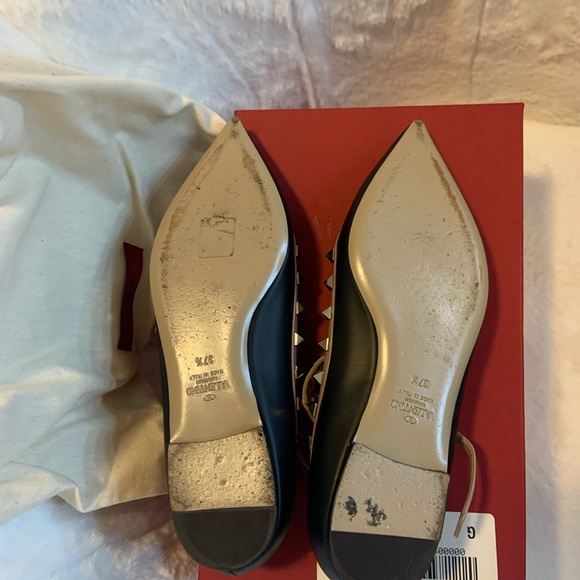 Valentino black Rockstud Caged Patent Flat - Picture 5 of 7